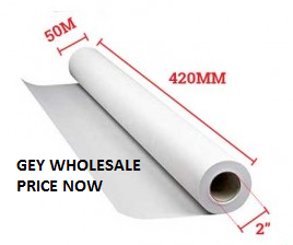 A2 PLOTTER PAPER ROLL 420MM X 50M X 2"  A2 PLOTTER PAPER ROLL 420MM X 50M X 2"