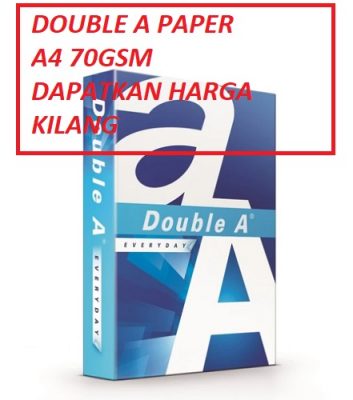 DOUBLE A PAPER A4 70GSM SUPPLIER MALAYSIA