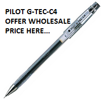 Pilot G-Tec C Gel Hyper Fine 0.25 Black Extreme Thin Writing Rollerball PenPens and Pencils