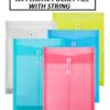 PP PLASTIC POCKET FILE WITH STRING