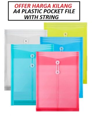 PP PLASTIC POCKET FILE WITH STRING