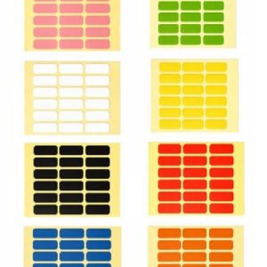 COLOR STICKER LABELS 19MM X 50MM