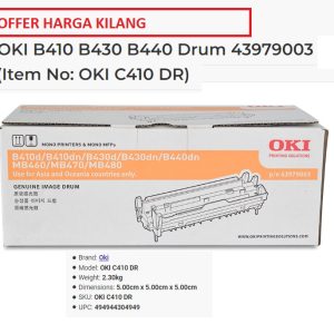 OKI B410D, B410DN, B430D, B430DN, B440DN, MB460, MB470, MB480 DRUM 43979003