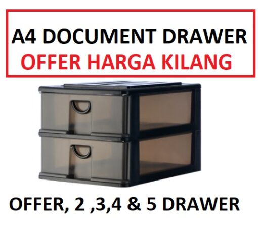 2 TIER A4 DRAWER DOCUMENT CASE