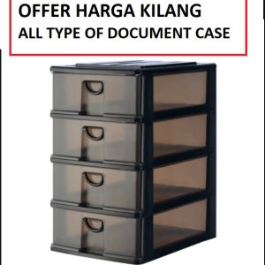 4 TIER A4 DRAWER DOCUMENT CASE