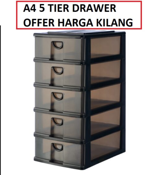 5 TIER A4 DRAWER DOCUMENT CASE