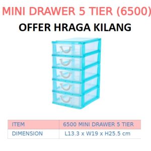 5 TIER MINI DRAWER STORAGE BOX