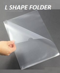 L shape folder