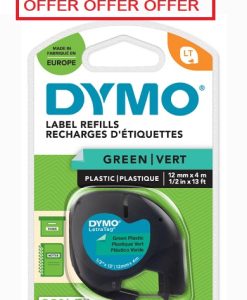 DYMO LETRATAG TAPE BLUE PLASTIC 91205