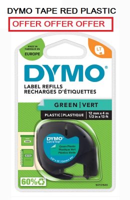 DYMO LETRATAG TAPE BLUE PLASTIC 91205