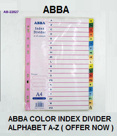 Abba Index Divider A Z Ab22027 Big