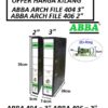ABBA ARCH FILE 3" | ABBA FILE 404 SILVER