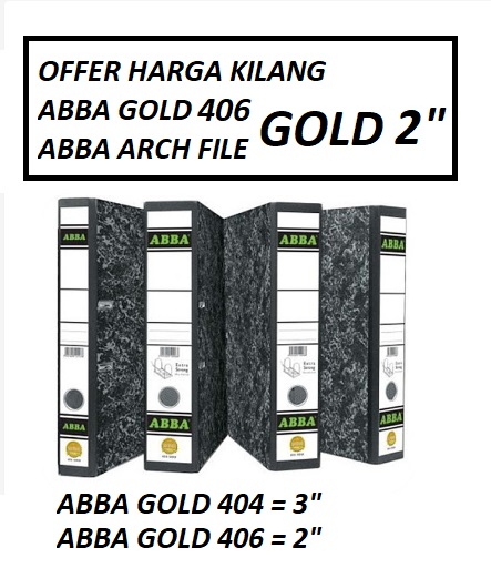 ABBA ARCH FILE 2" 406 GOLD | ABBA ARCH FILE ABBA ARCH FILE 2" 406 GOLD | ABBA ARCH FILE