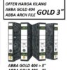 ABBA ARCH FILE 3" 404 GOLD | ABBA ARCH FILE