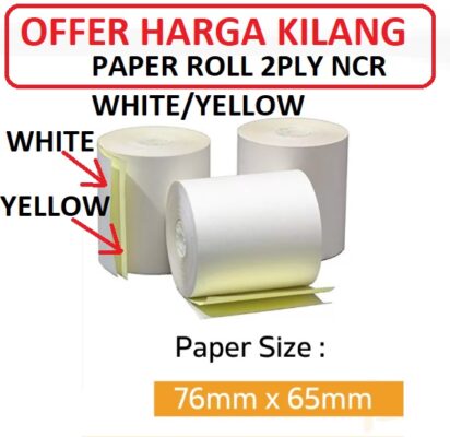2PLY NCR PAPER ROLL 