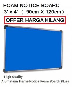 FOAM NOTICE BOARD 3′ X 4′