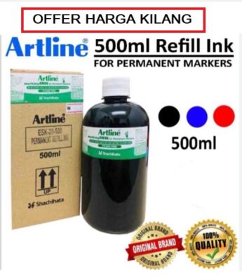 ARTLINE PERMANENT MARKER INK REFILL 500ML