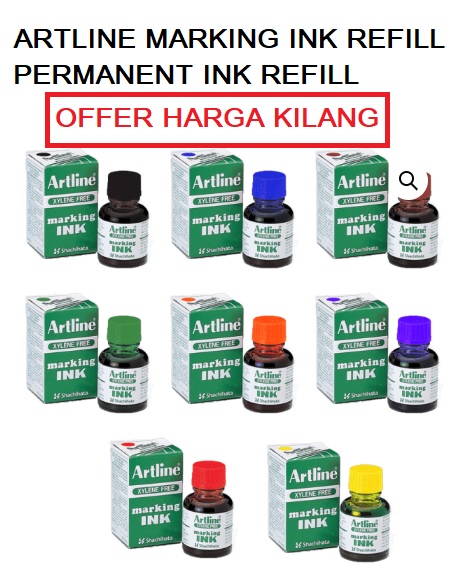 Artline Permanent Marking Ink Refill 20ml Artline Permanent Marking Ink Refill 20ml