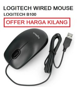 LOGITECH B100 OPTICAL USB WIRED MOUSE