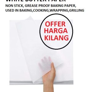 WHITE BUTTER PAPER