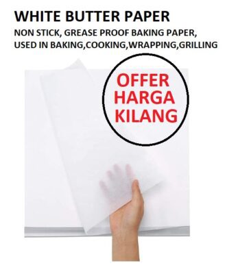 WHITE BUTTER PAPER