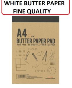 A4 WHITE BUTTER PAPER PAD