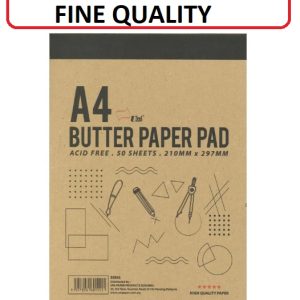 A4 WHITE BUTTER PAPER PAD