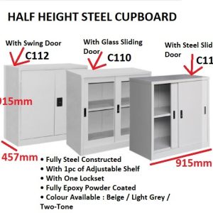 HALF HEIGHT STEEL CABINET