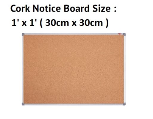 CORK NOTICE BOARD 1' x 1'