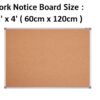 CORK NOTICE BOARD 2' x 4'