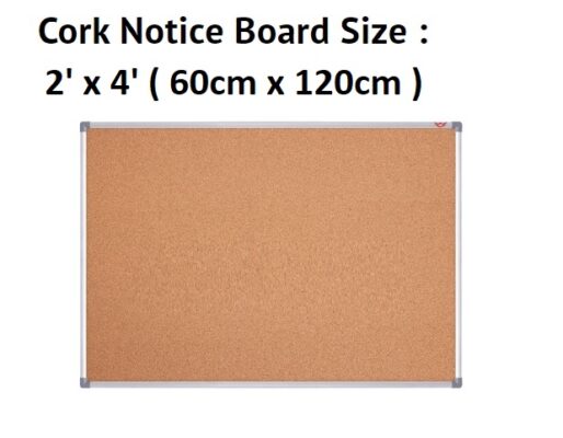 CORK NOTICE BOARD 2' x 4'