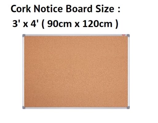 CORK NOTICE BOARD 3' x 4'