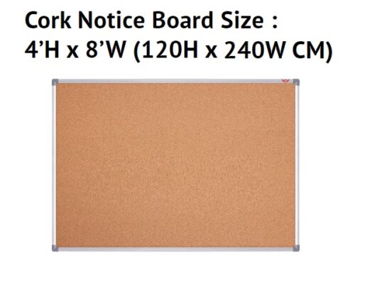 CORK NOTICE BOARD 4' X 8' 