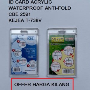 WATERPROOF ANTI-FOLD ID CARD HOLDER CBE 2591