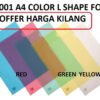 CBE 9001 A4 COLOR L SHAPE FOLDER