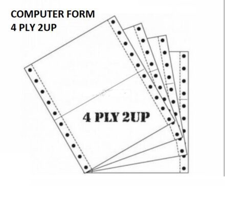 A4 COMPUTER FORM 4PLY 2UP