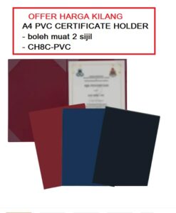 A4 PVC CERTIFICATE HOLDER