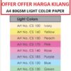 A4 80GSM COLOR PAPER SUPPLIER MALAYSIA