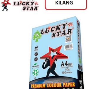 A4 80GSM BLUE COLOR PAPER LUCKY STAR