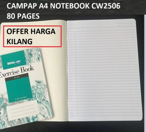 CAMPAP WRITE-ON A4 NOTEBOOK