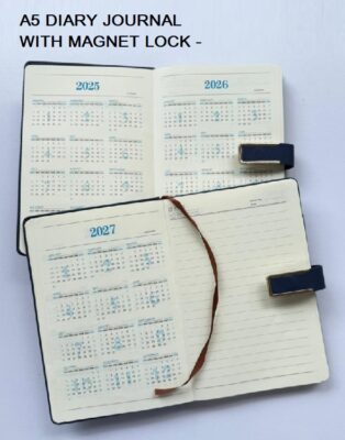 A5 DIARY JOURNAL WITH MAGNET LOCK