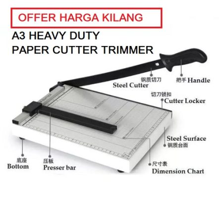 A3 HEAVY DUTY PAPER CUTTER TRIMMER 