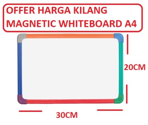 MAGNETIC WHITEBOARD A4 SIZE