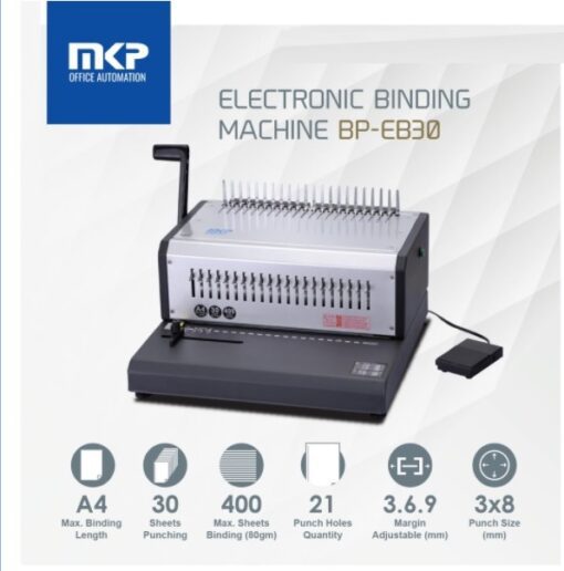 MKP EB30 ELECTRIC COMB BINDING MACHINE