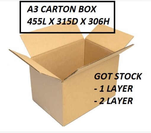 EMPTY CARTON BOX A3 SIZE