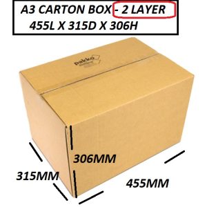 EMPTY CARTON BOX A3 SIZE
