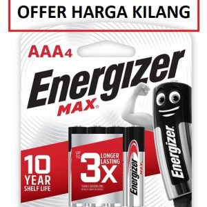 ENERGIZER AAA BATTERY 4'S
