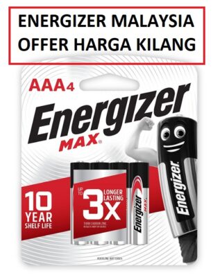 ENERGIZER AAA BATTERY 4'S