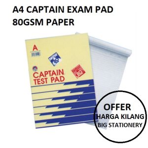 A4 CAPTAIN EXAM PAD TOP OPEN
