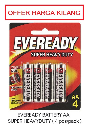EVEREADY SUPER HEAVY DUTY AA ( 4PCS/PK ) EVEREADY SUPER HEAVY DUTY AA ( 4PCS/PK )